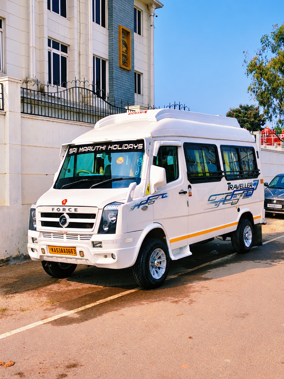 Tempo Traveller Front View